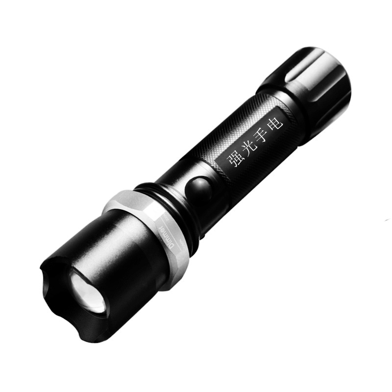 东莞cree Q5强光手电筒 铝合金 变焦充电手电厂家直销