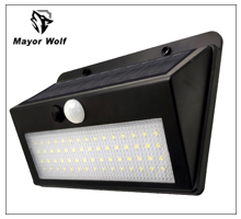 BD006太阳能感应壁灯 45 LED 太阳能庭院壁灯 Mayor Wolf